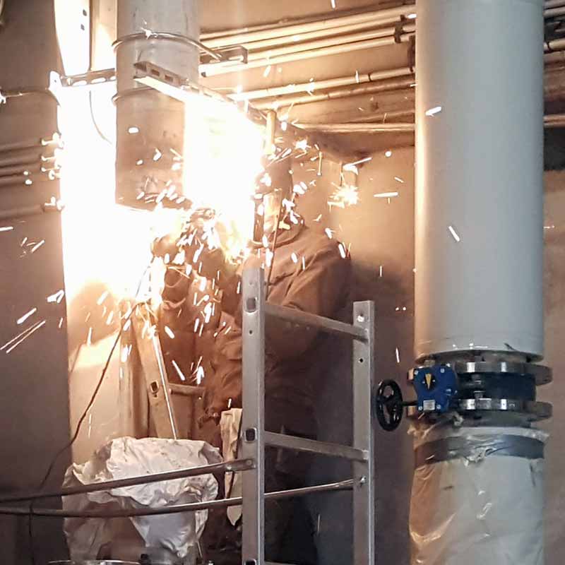Soudure chaufferie, installation industrielle, APC Services, 75014 Paris