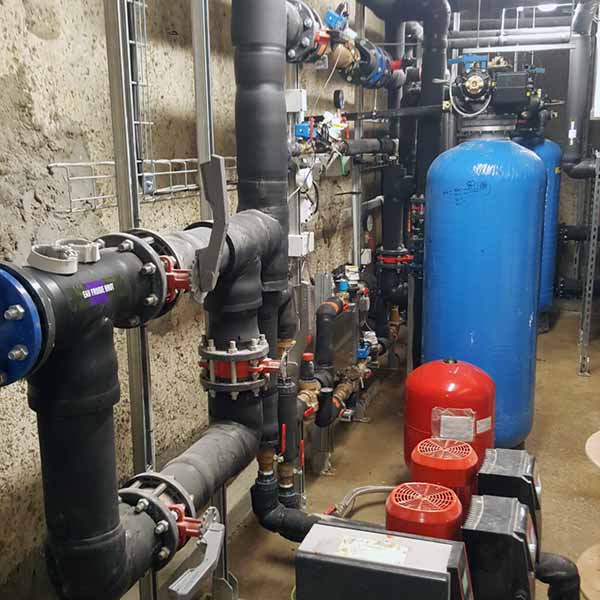 Sous-station chauffage, préfabrication, APC Services